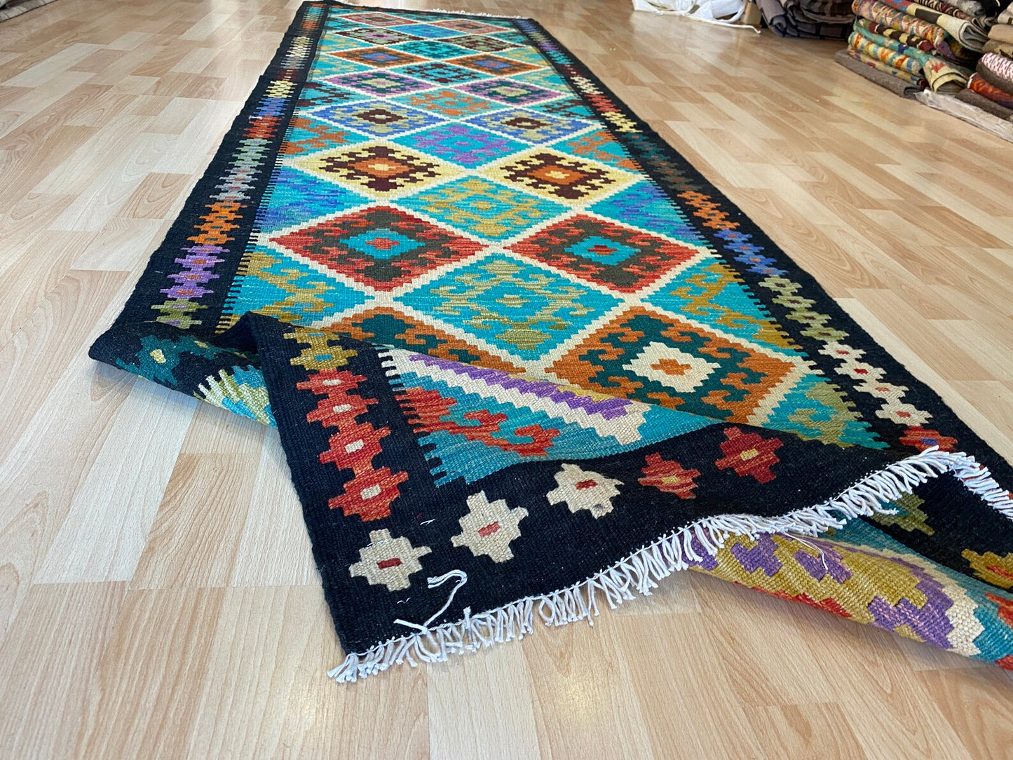 Classic Afghan Maimana Kilim