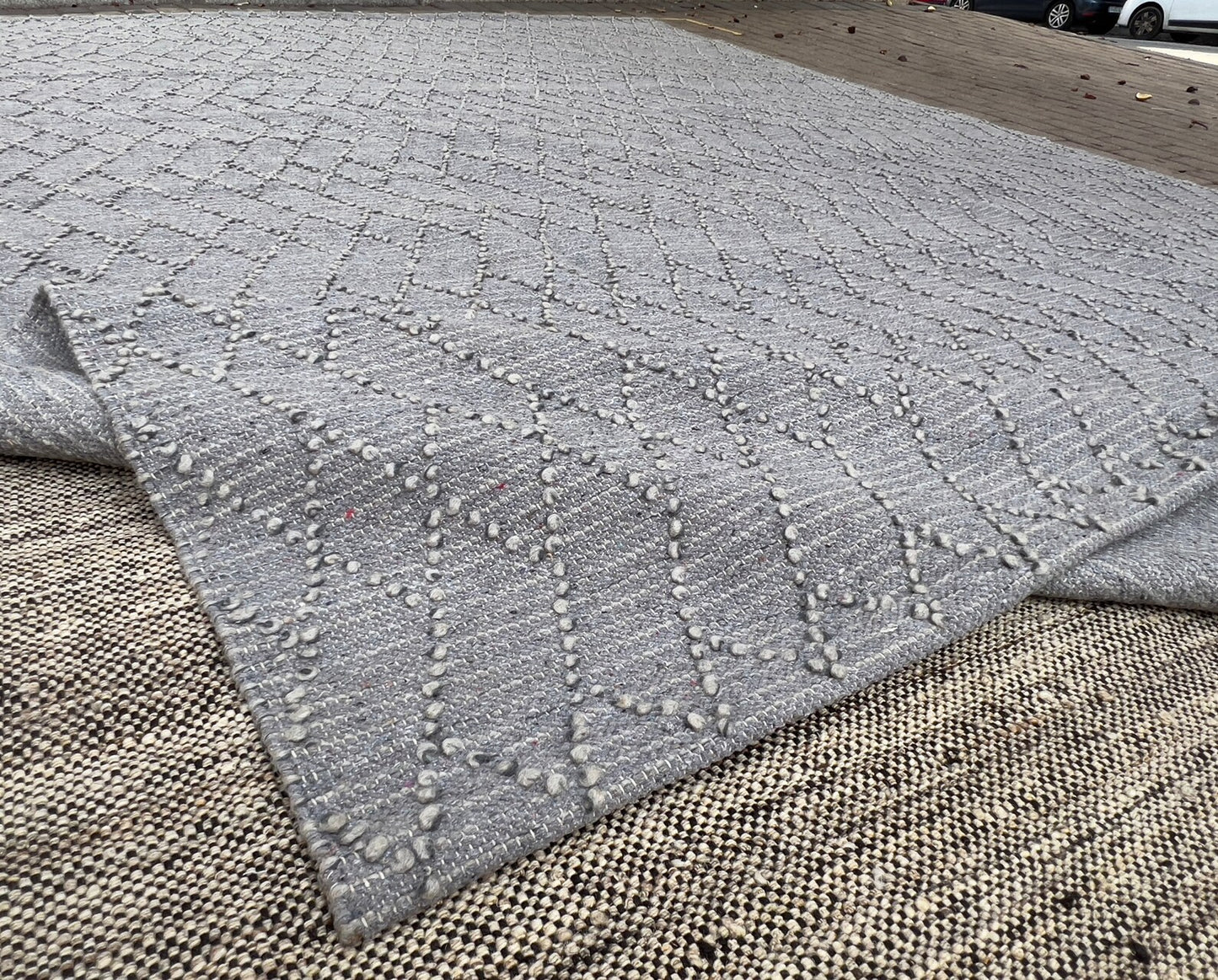 Contemporary Sumak Embroidery Kilim.
