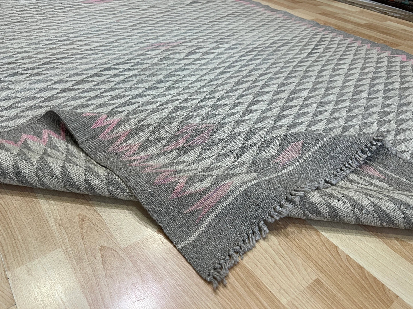Grey natural colour kilim
