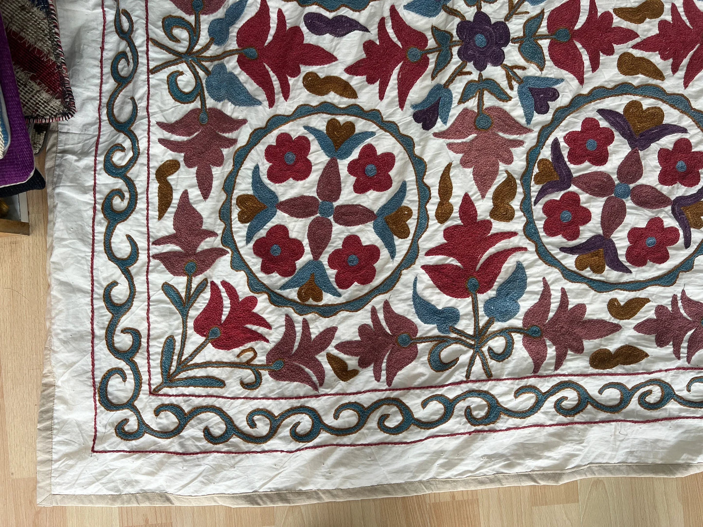 Vintage Suzani Embroidered