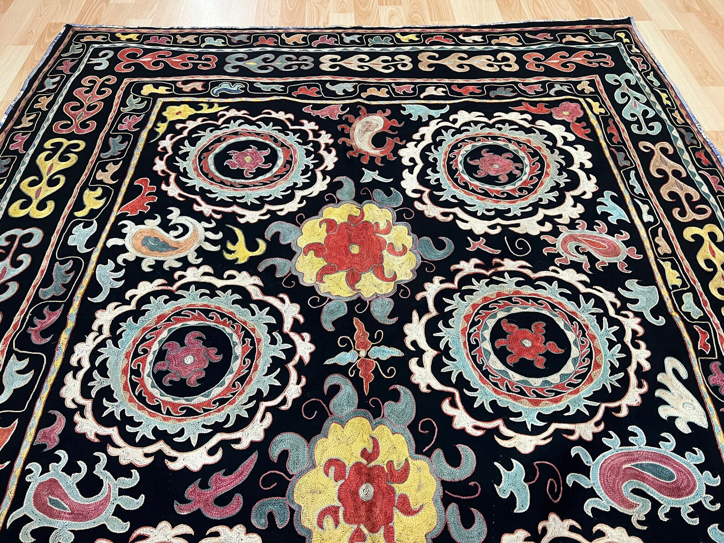 Velvet Silk Suzani Embroidered