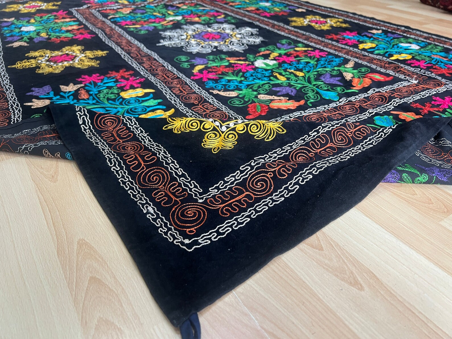Velvet Silk Suzani Embroidered