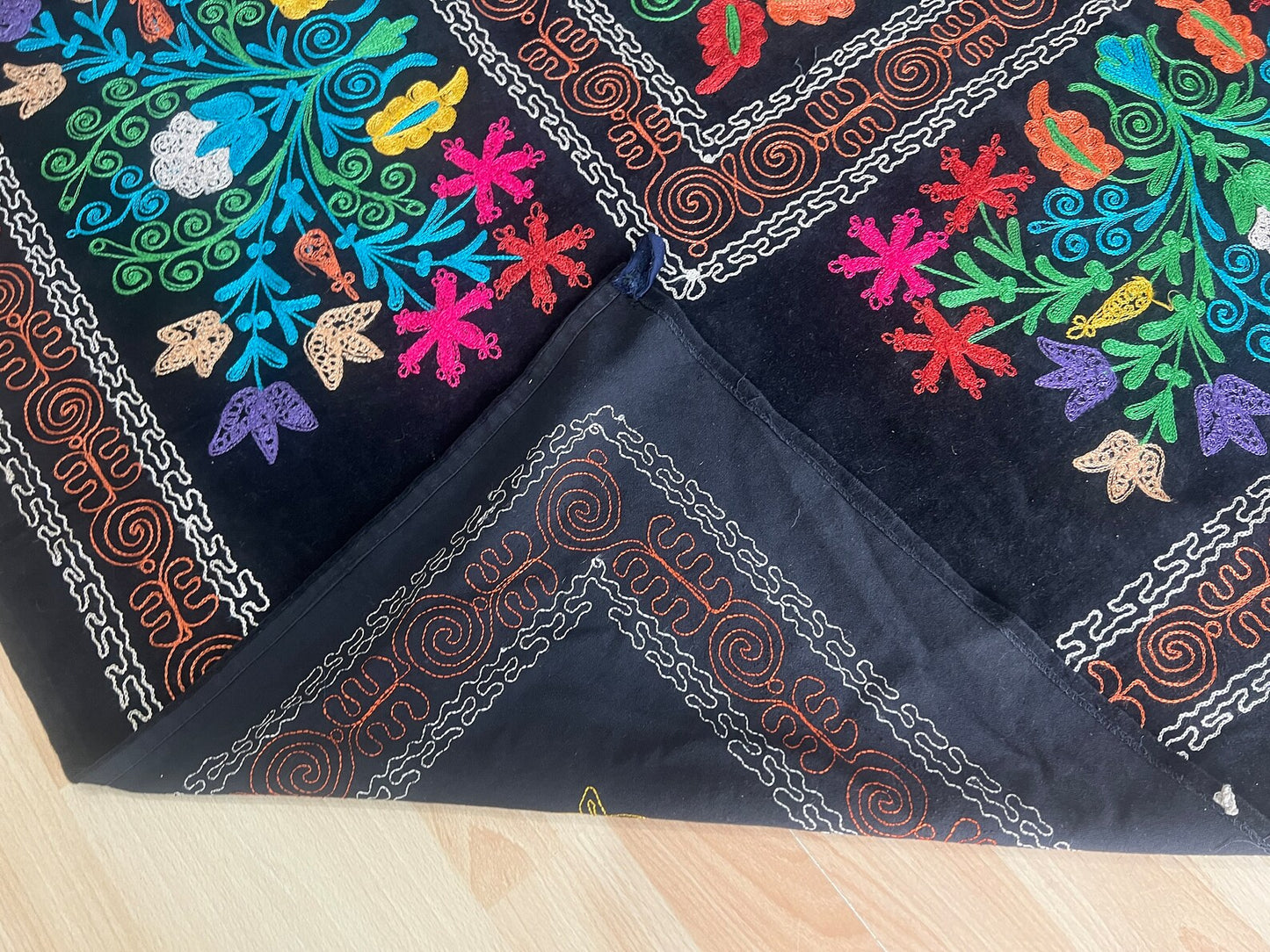 Velvet Silk Suzani Embroidered