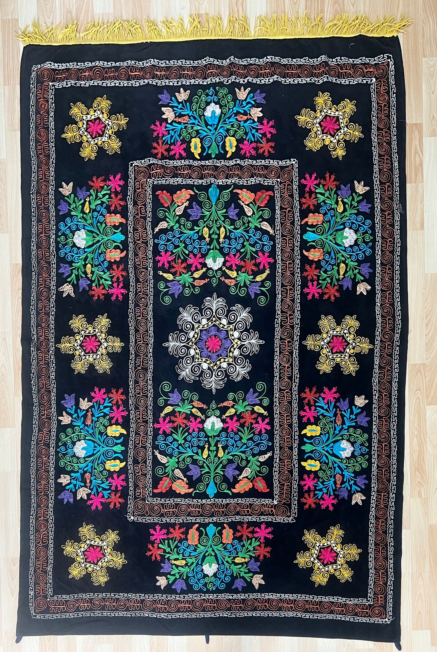 Velvet Silk Suzani Embroidered