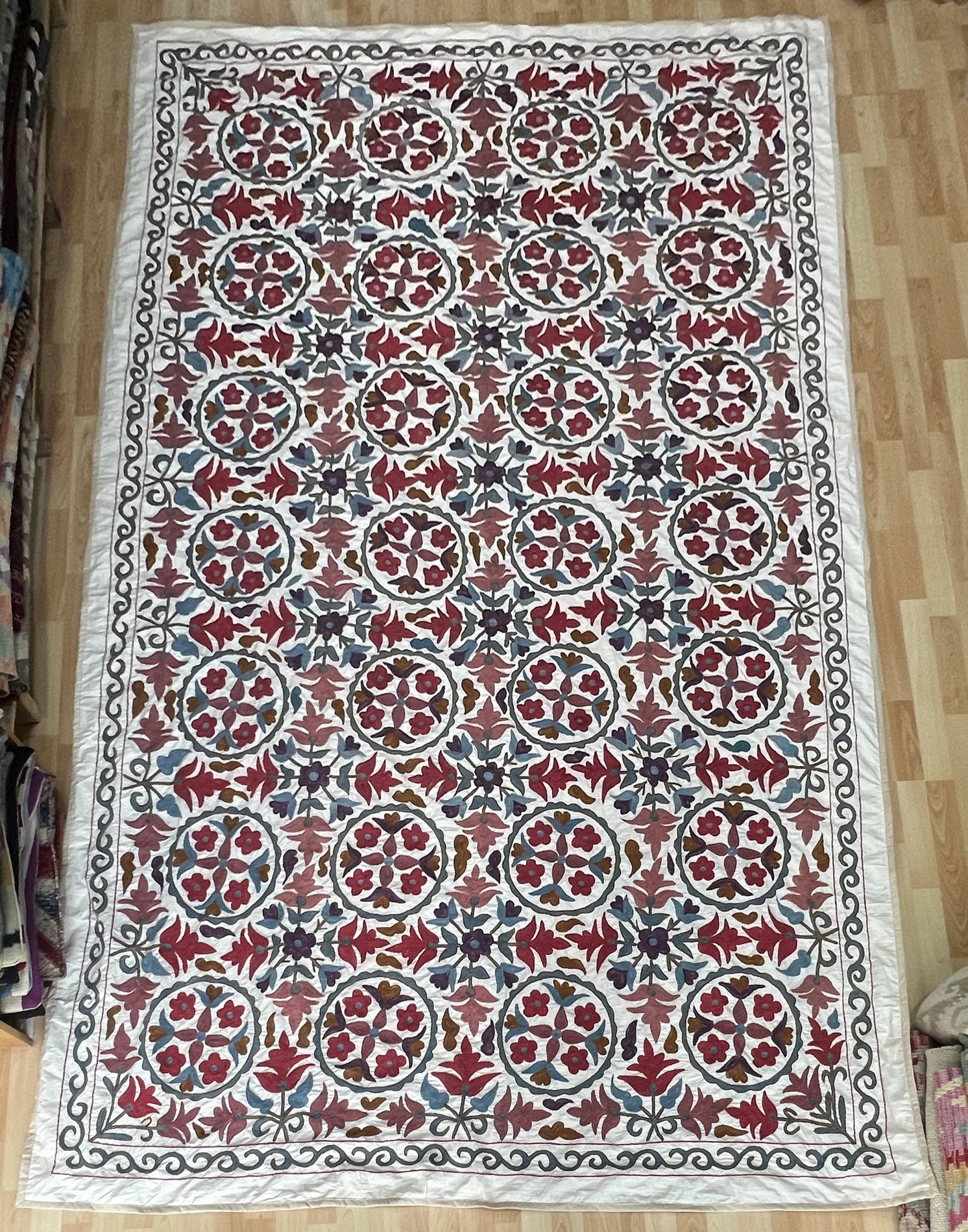 Vintage Suzani Embroidered