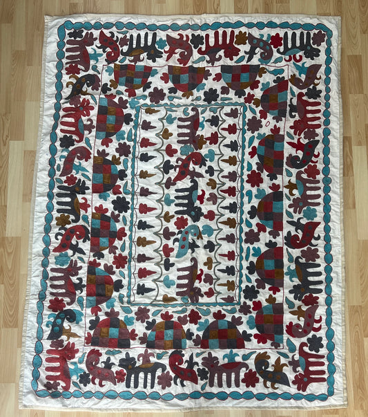 Vintage Suzani Embroidered