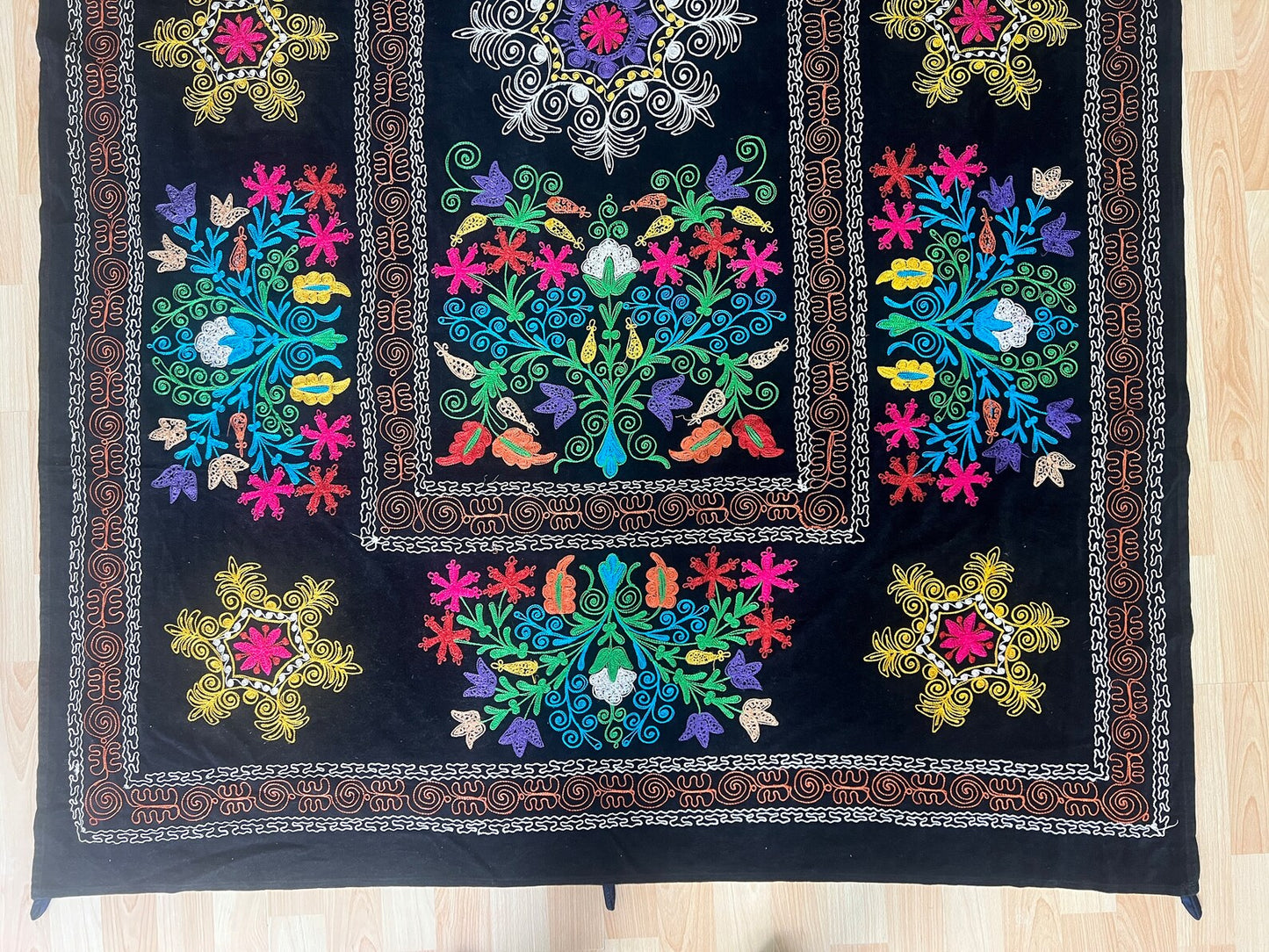 Velvet Silk Suzani Embroidered