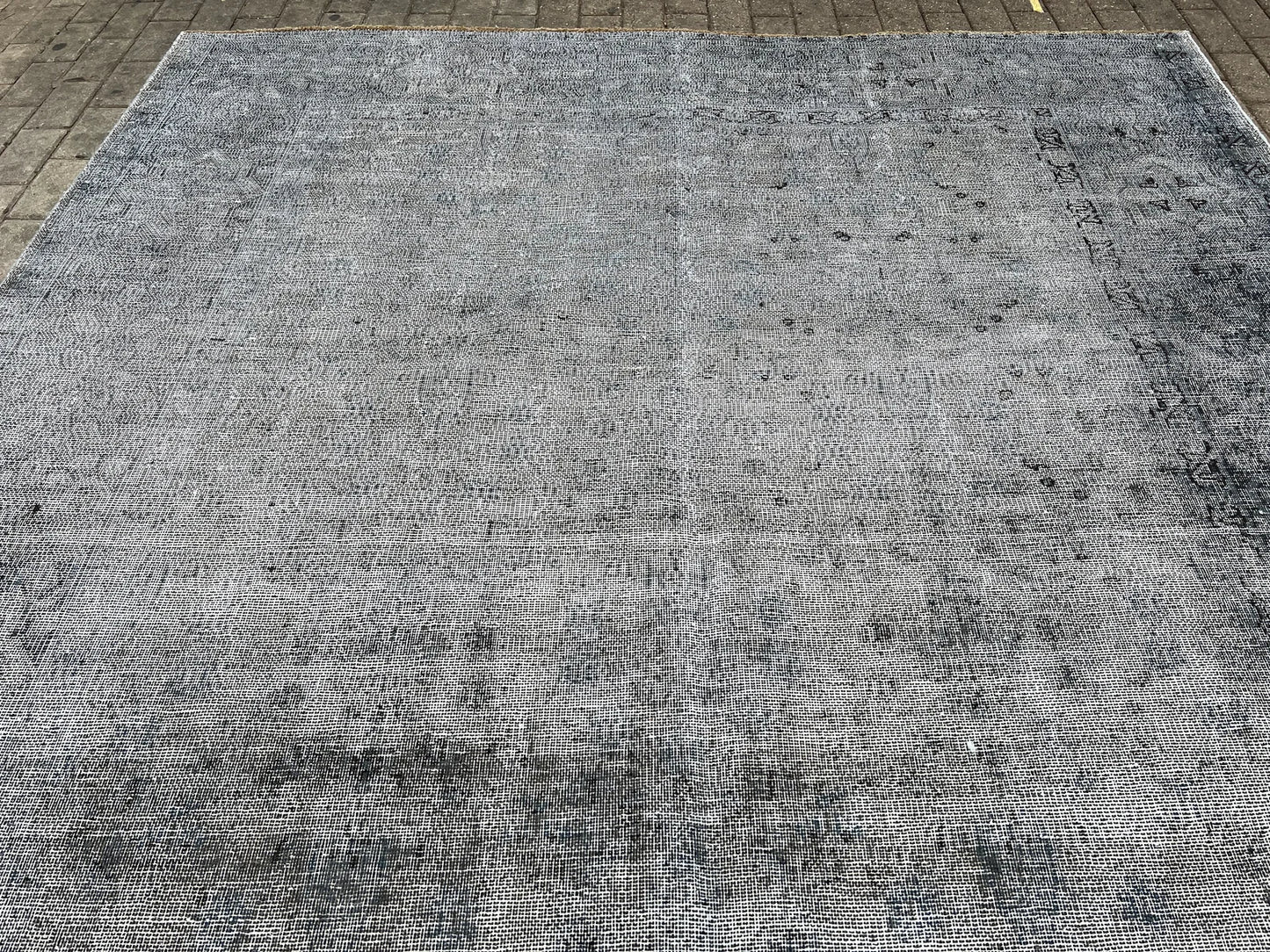 Stonewashed Over Dyed Rug.