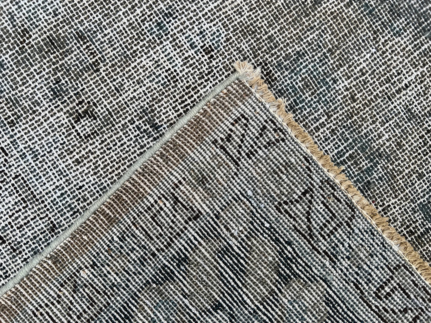 Stonewashed Over Dyed Rug.