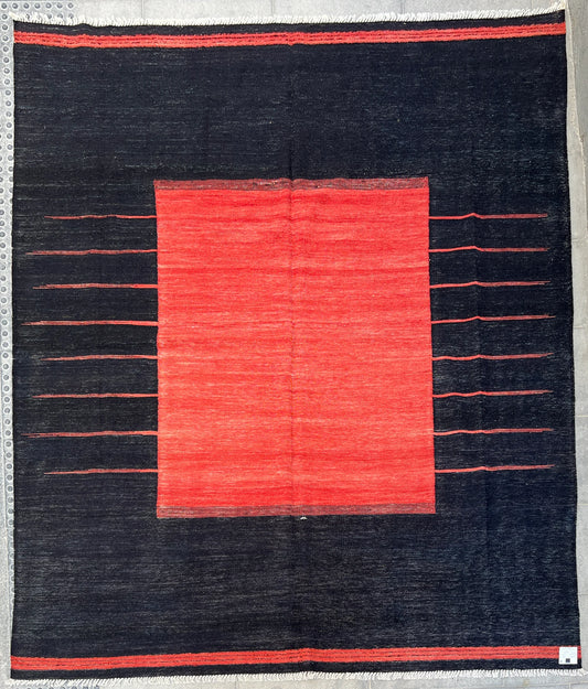 Contemporary organic dyed kilim.