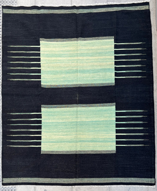 Contemporary organic dyed kilim.